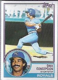Onix Concepcion #52 Baseball Cards 1983 Topps