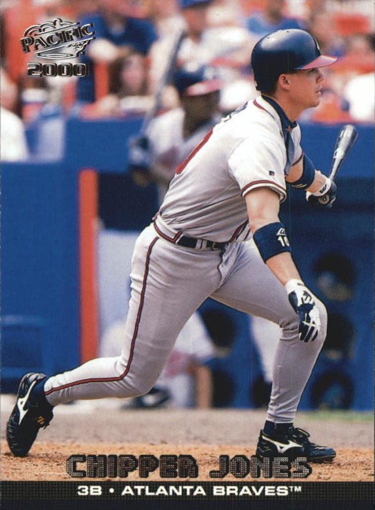 Chipper Jones #38 Baseball Cards 2000 Pacific
