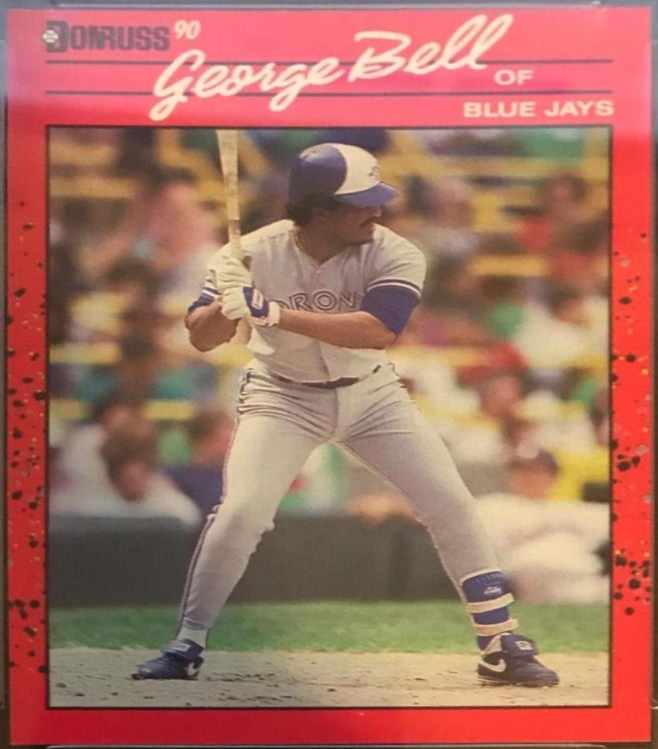George Bell #206 1990 Donruss Aqueous Test Baseball
