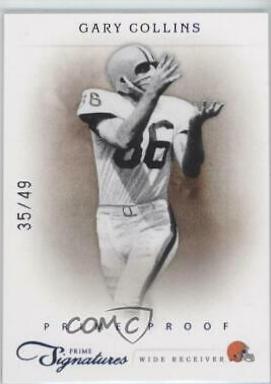Gary Collins #69 Football Cards 2011 Panini Prime Signatures
