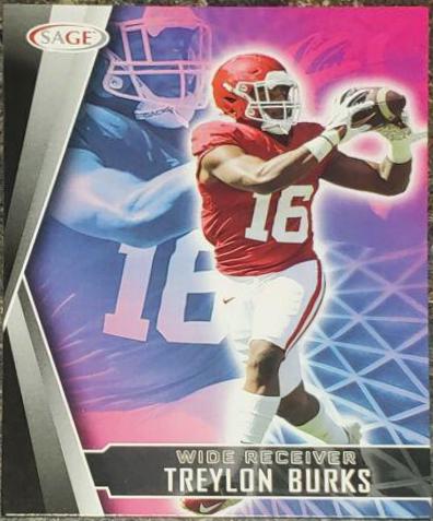 Treylon Burks #58 Football Cards 2022 Sage Hit