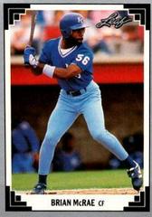 Brian McRae #235 Baseball Cards 1991 Leaf Prices