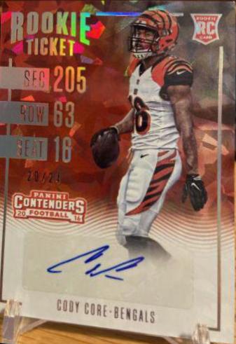 Cody Core [Autograph Cracked Ice Ticket] #163