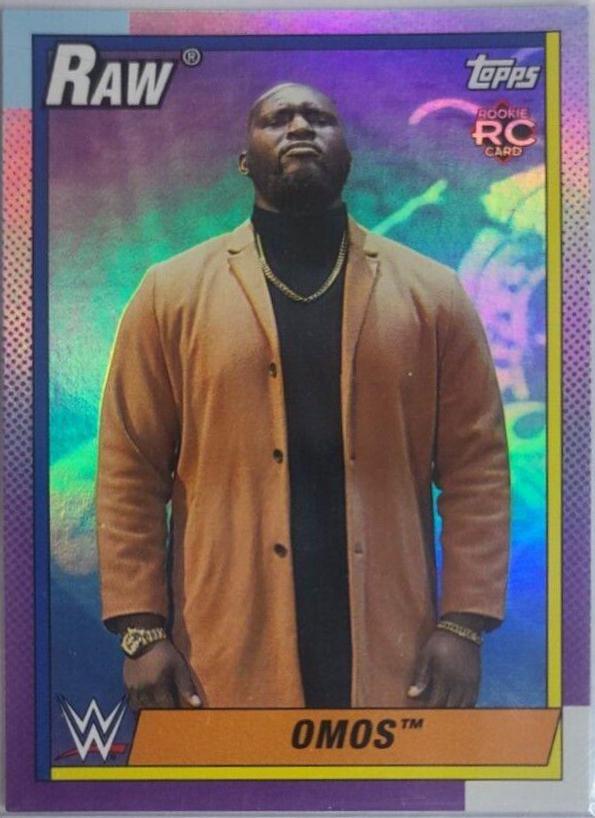 Omos #32 Wrestling Cards 2021 Topps Heritage WWE