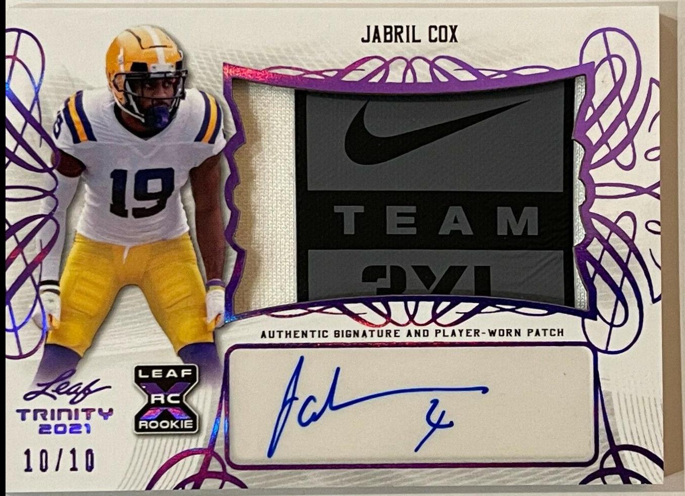 Jabril Cox [Purple] #PA-JC1