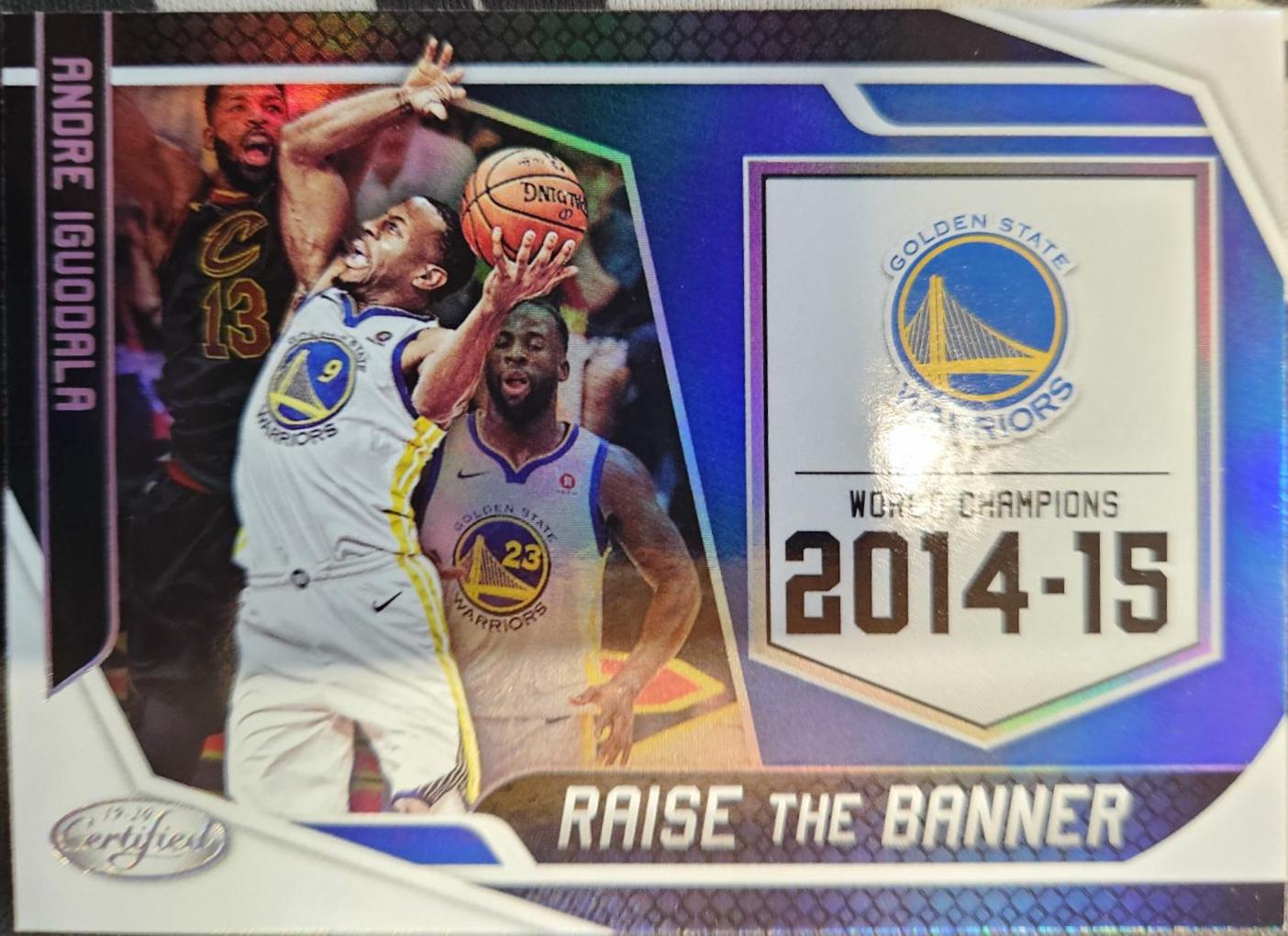 Andre Iguodala #5 Basketball Cards 2019 Panini Certified Raise the Banner