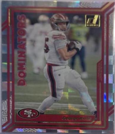 George Kittle #D-16 Football Cards 2023 Panini Donruss Dominators