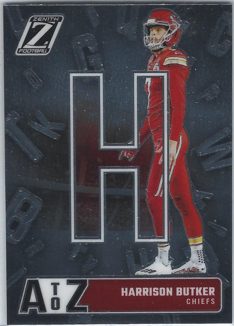 Harrison Butker #8 Football Cards 2024 Panini Zenith A to Z