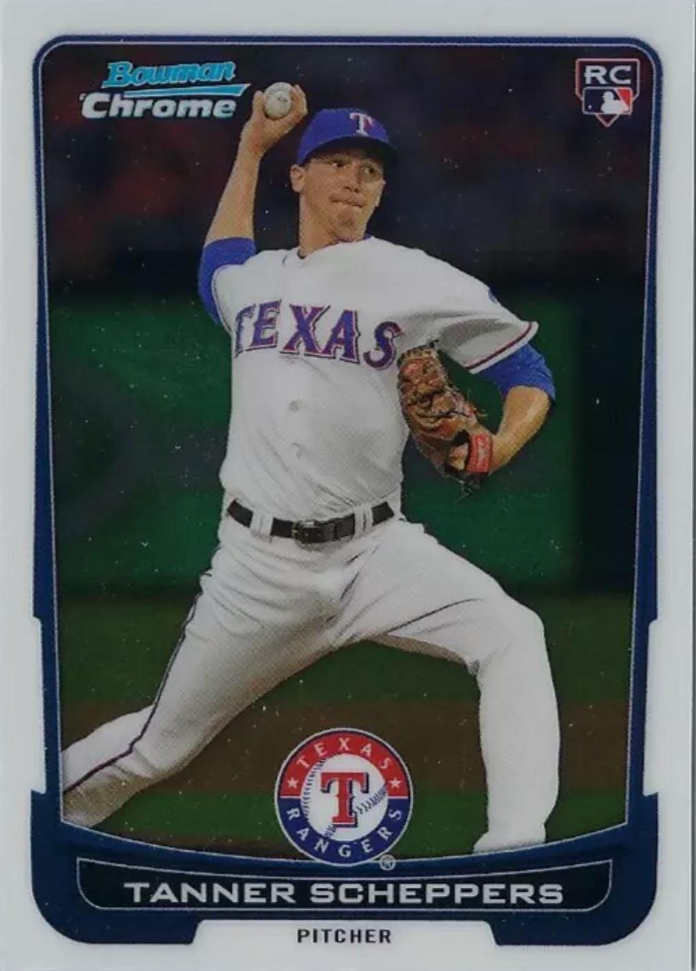 Tanner Scheppers #13 Baseball Cards 2012 Bowman Chrome Draft