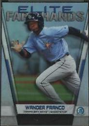 Wander Franco #EF-WF Baseball Cards 2019 Bowman Chrome Elite Farmhands