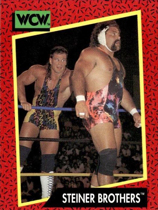 Steiner Brothers #111 Wrestling Cards 1991 Impel WCW