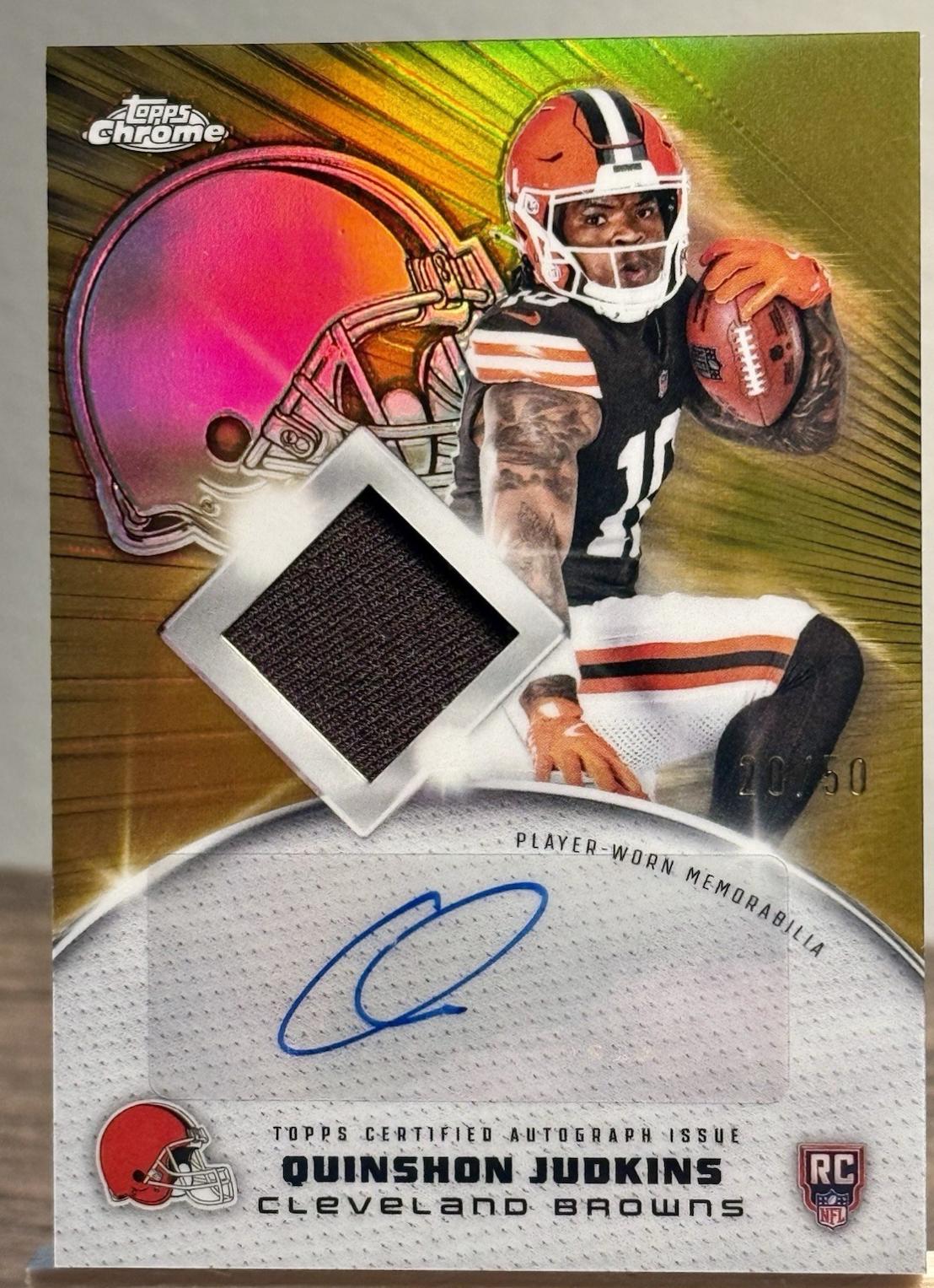 Quinshon Judkins [Gold] #RPA-QJ