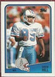 Drew Hill #106 Football Cards 1988 Topps