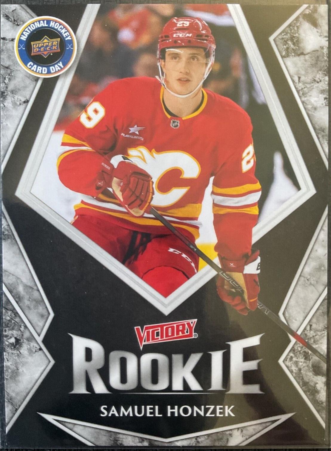 Samuel Honzek #V-16 Hockey Cards 2025 Upper Deck National Hockey Card Day Victory Black Rookie