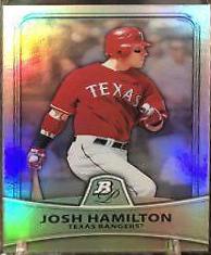 Josh Hamilton #17 Baseball Cards 2010 Bowman Platinum