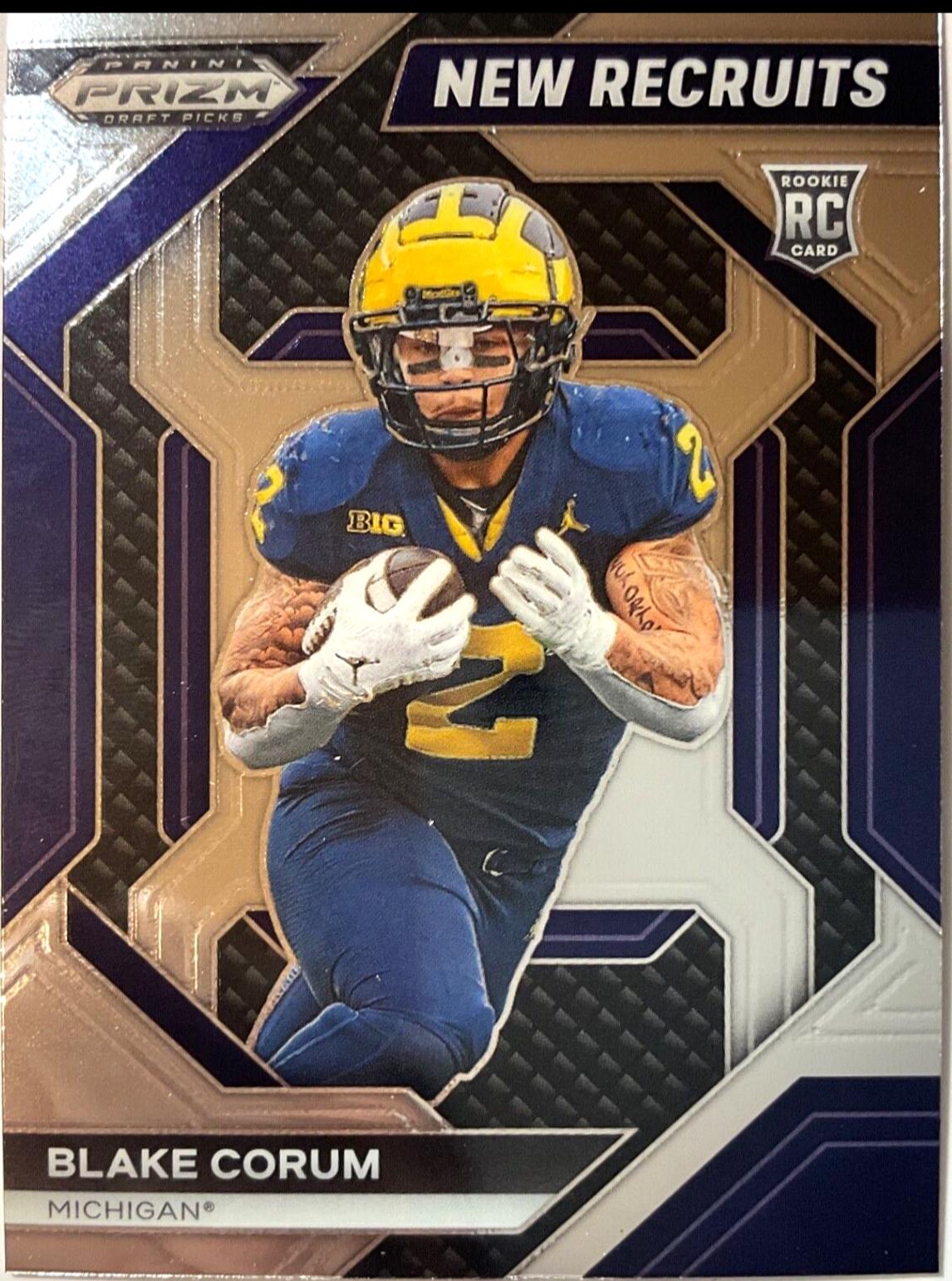 Blake Corum #NR-BCM Football Cards 2024 Panini Prizm Draft Picks New Recruits