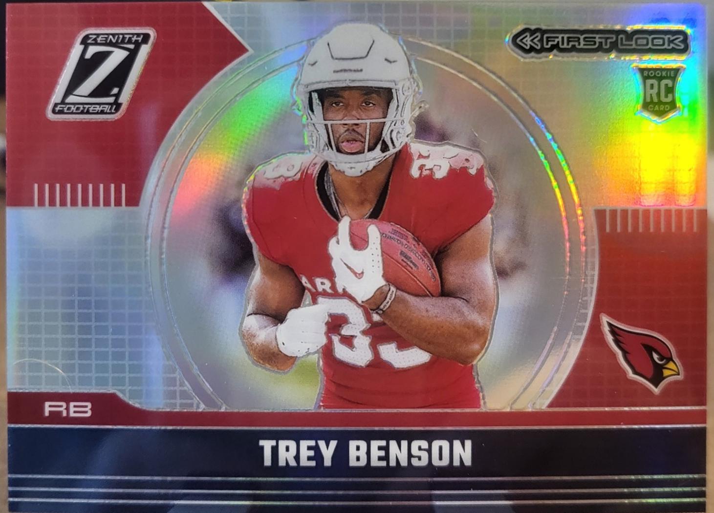 Trey Benson #22 Football Cards 2024 Panini Zenith First Look