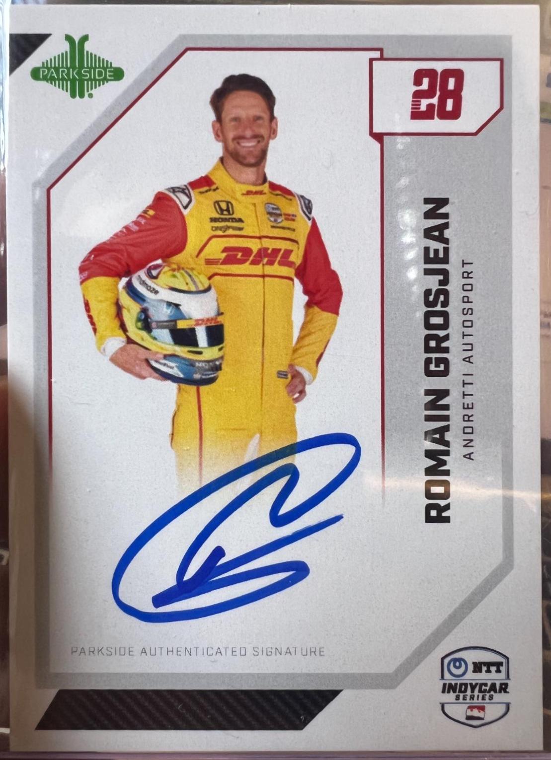 Romain Grosjean #SSRG Racing Cards 2024 Parkside NTT IndyCar Signature