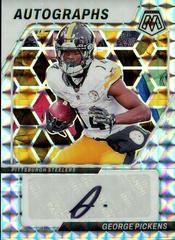 George Pickens #AM-GPS Football Cards 2024 Panini Mosaic Autographs Mosaic Prices