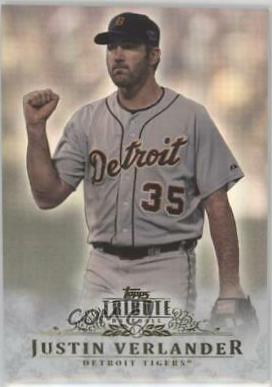 Justin Verlander #28 Baseball Cards 2013 Topps Tribute