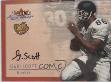 Gari Scott Football Cards 2000 Fleer Autographics