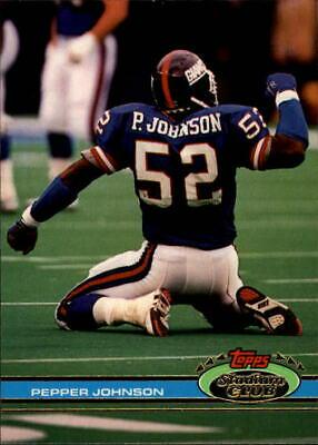 Pepper Johnson #1 Football Cards 1991 Stadium Club