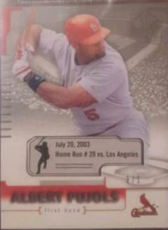 Albert Pujols #58 Baseball Cards 2004 SP Authentic Game Dated