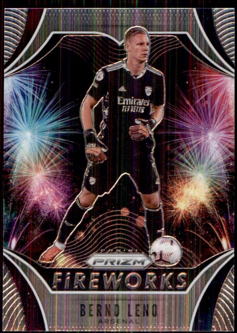 Bernd Leno #22 Soccer Cards 2020 Panini Prizm Premier League Fireworks