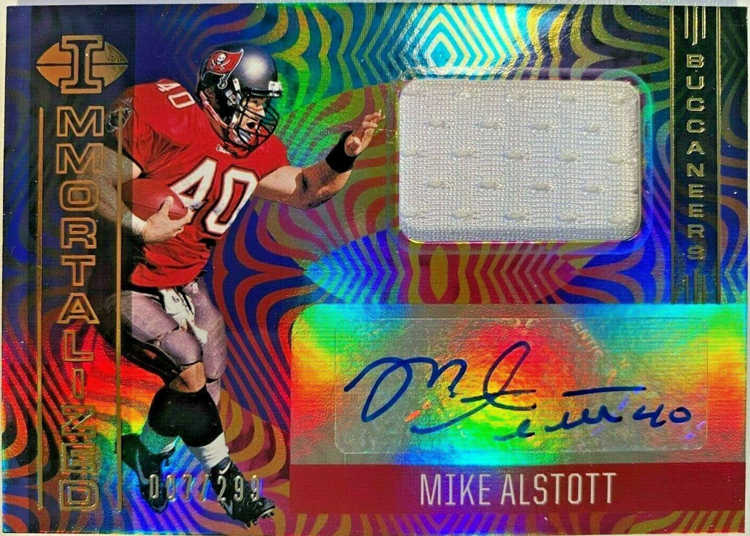 Mike Alstott #IJ-MA Football Cards 2021 Panini Illusions Immortalized Jersey Autographs