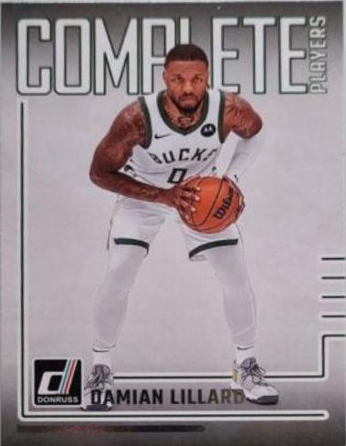 Damian Lillard #7 Basketball Cards 2023 Panini Donruss Complete Players