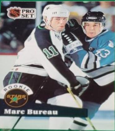Marc Bureau #544 Hockey Cards 1991 Pro Set