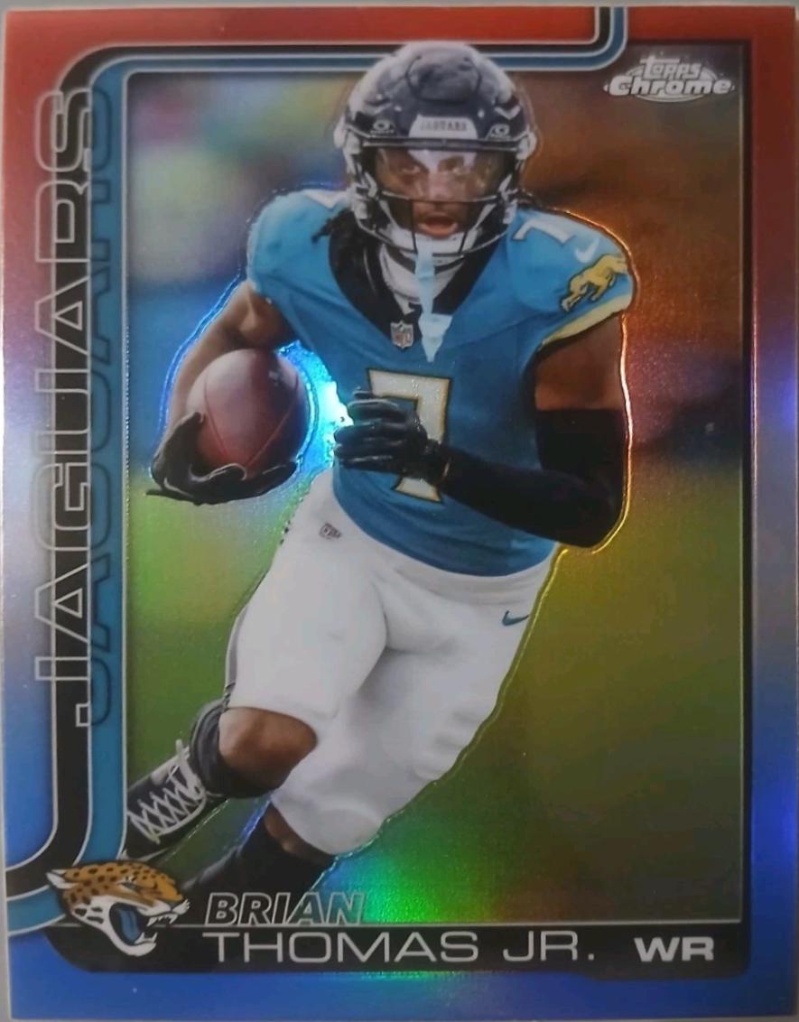 Brian Thomas Jr. [Red White Blue Refractor] #135 Prices | 2025