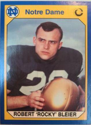 Robert Rocky Bleier #41 Football Cards 1990 Notre Dame Collegiate Collection