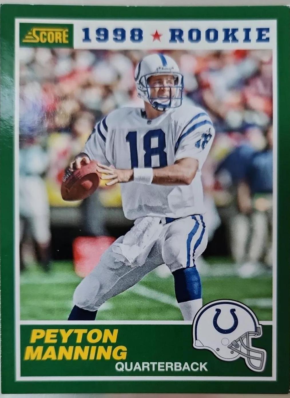 Peyton Manning #1 Football Cards 2014 Panini Score '89 Quarterbacks