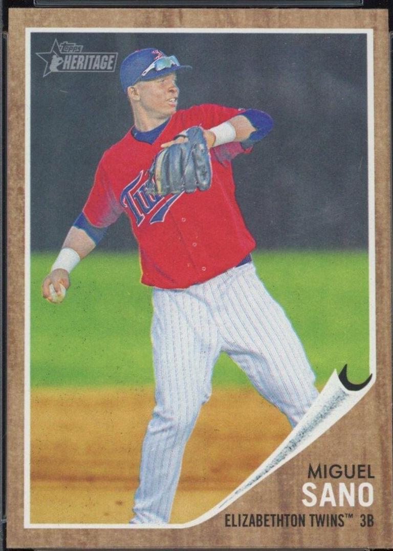 Miguel Sano #64 Baseball Cards 2011 Topps Heritage Minor League Edition