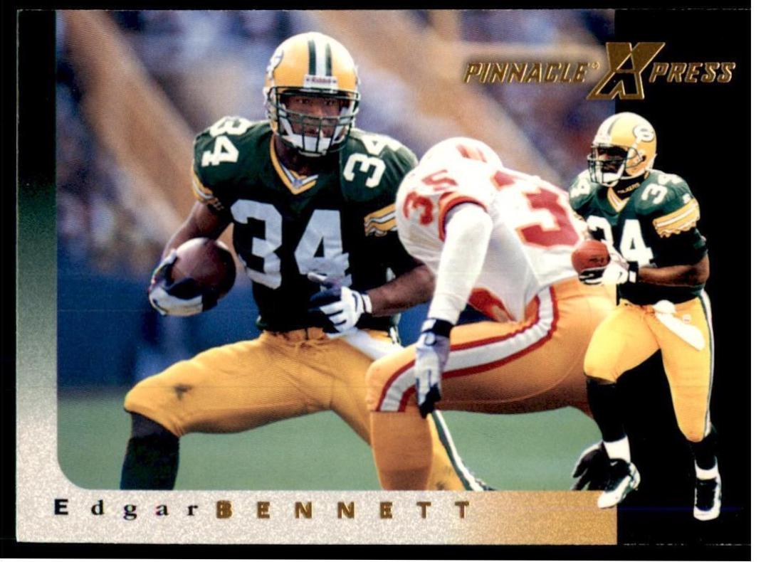 Edgar Bennett #64 1997 Pinnacle X Press Football
