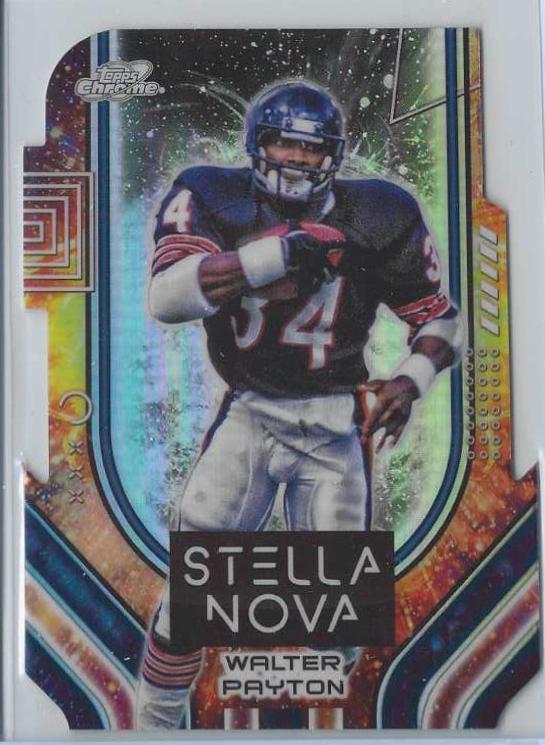 Walter Payton #STN-14 Football Cards 2024 Topps Cosmic Chrome Stella Nova