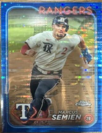 Marcus Semien [Sonar Blue Refractor] #102