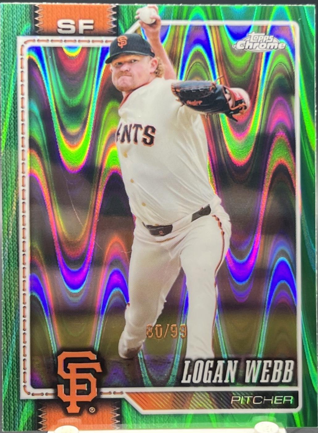 Logan Webb [Green Refractor] (2026 Topps Chrome)