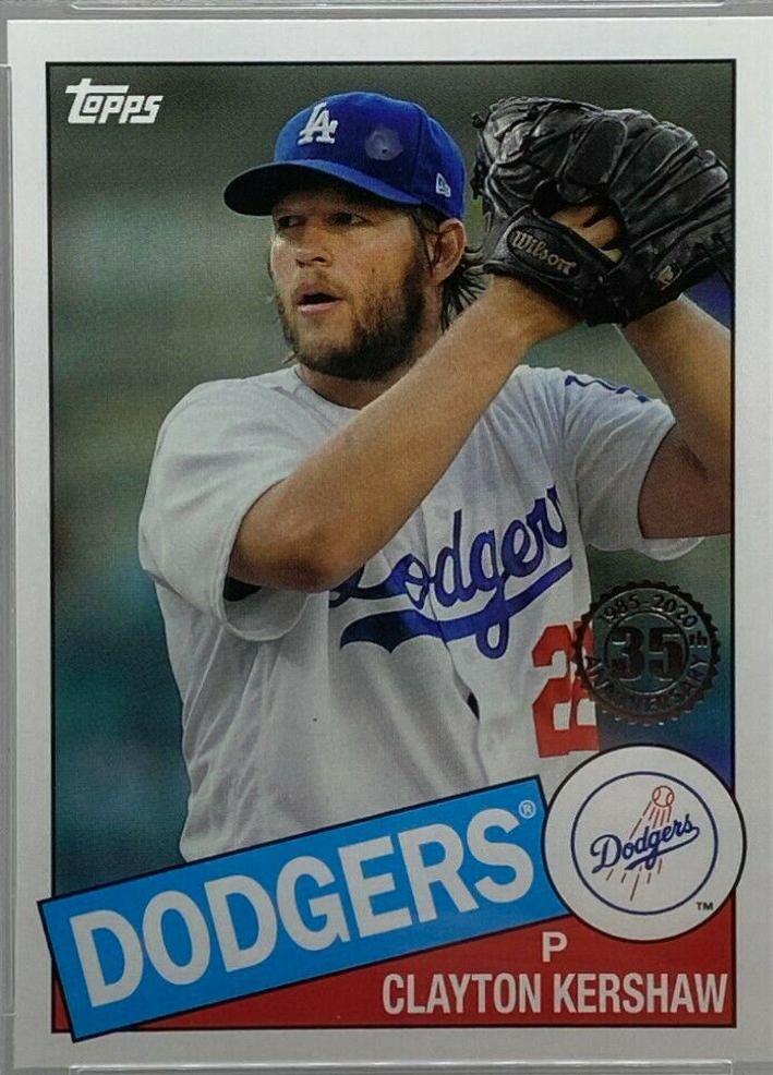 Clayton Kershaw #85-54 2020 Topps 1985 35th Anniversary Baseball