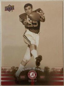 Dennis Homan #11 Football Cards 2012 Upper Deck University of Alabama
