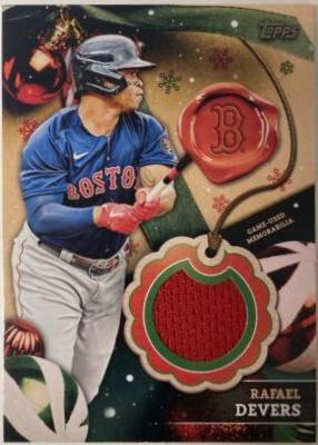 Rafael Devers #RC-RD Baseball Cards 2024 Topps Holiday Relic