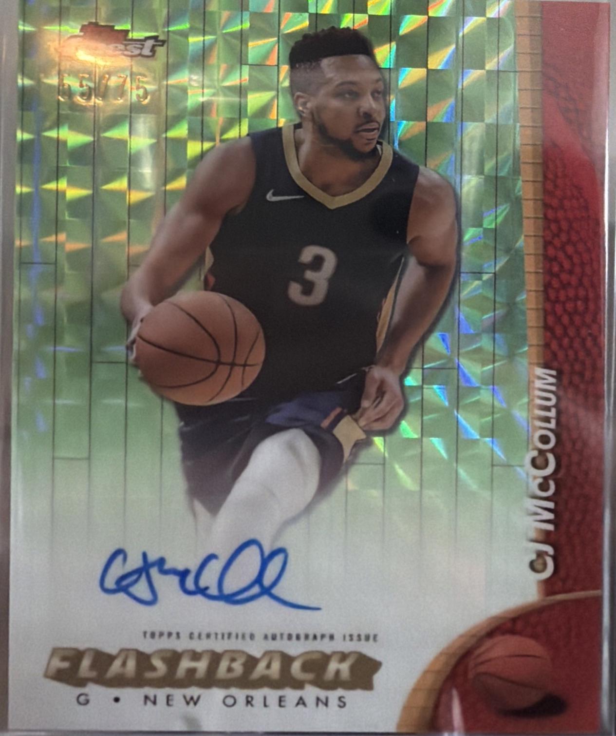 CJ McCollum [Green Geometric] #FBA-CM