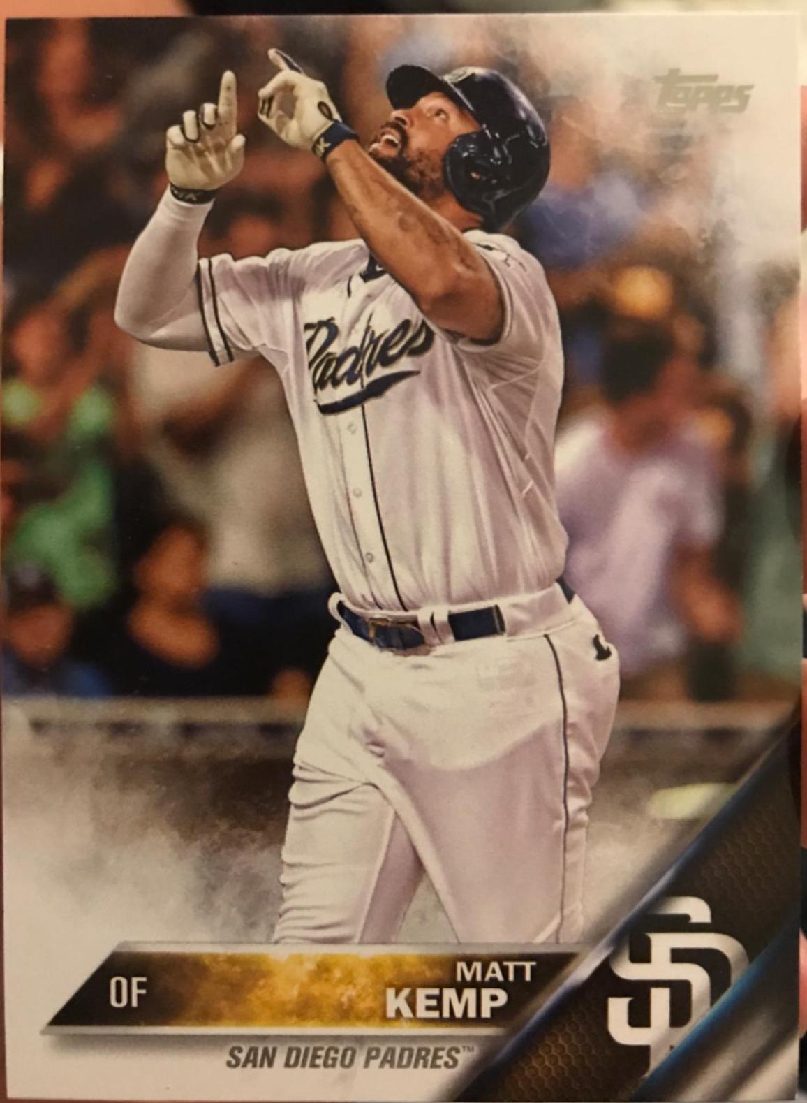 Matt Kemp #112 Baseball Cards 2016 Topps