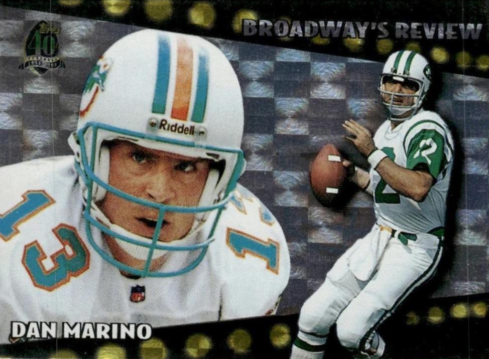 Dan Marino #BR10 Football Cards 1996 Topps Broadway's Review