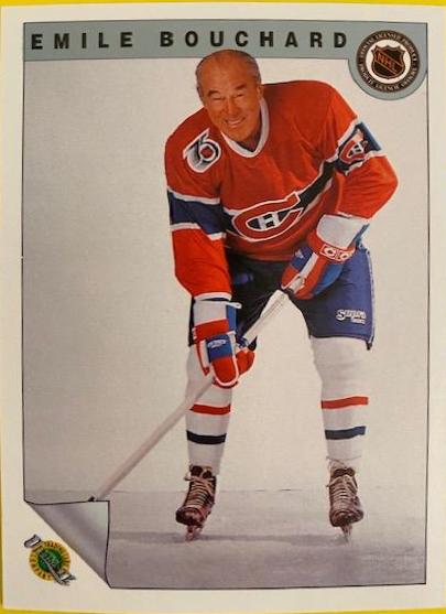 Emile Bouchard #8 Hockey Cards 1991 Ultimate Original Six