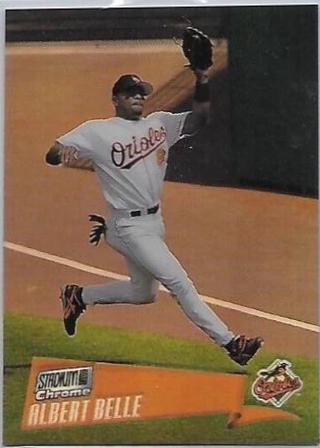 Albert Belle #158 2000 Stadium Club Chrome Baseball