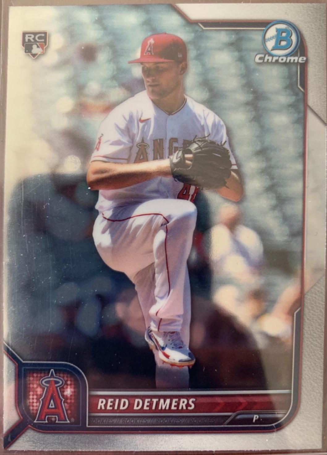 Reid Detmers #6 Baseball Cards 2022 Bowman Chrome