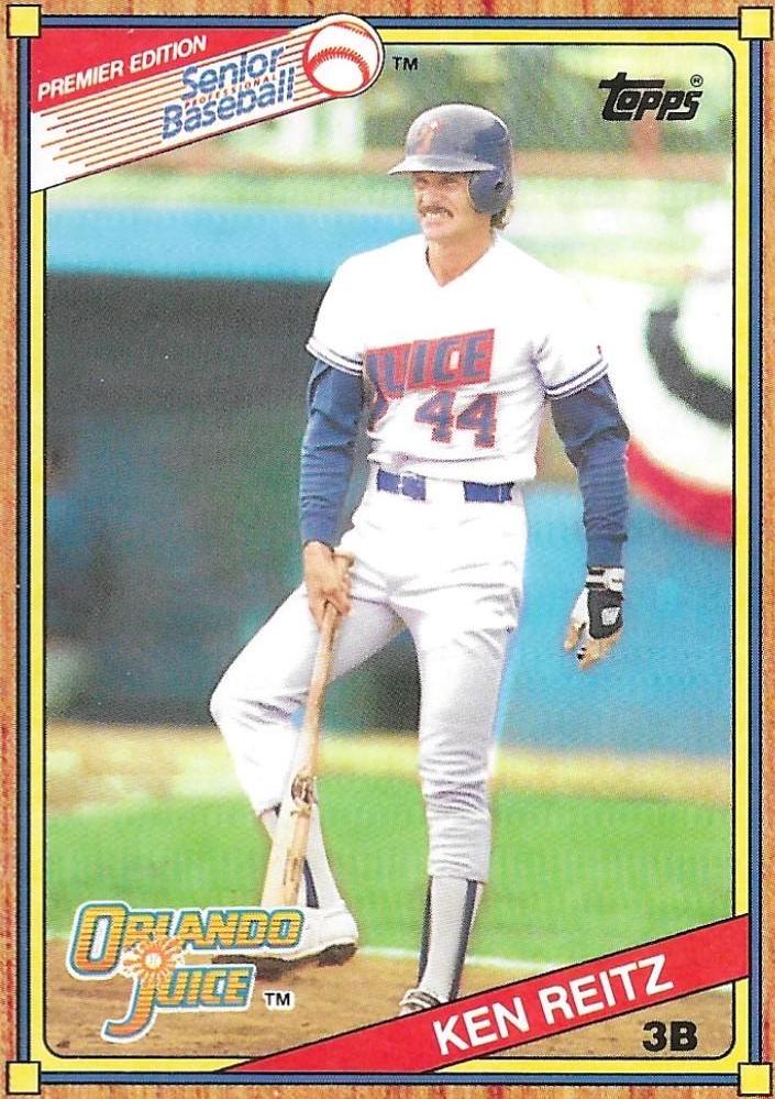 Ken Reitz #35 Baseball Cards 1989 Topps Senior League