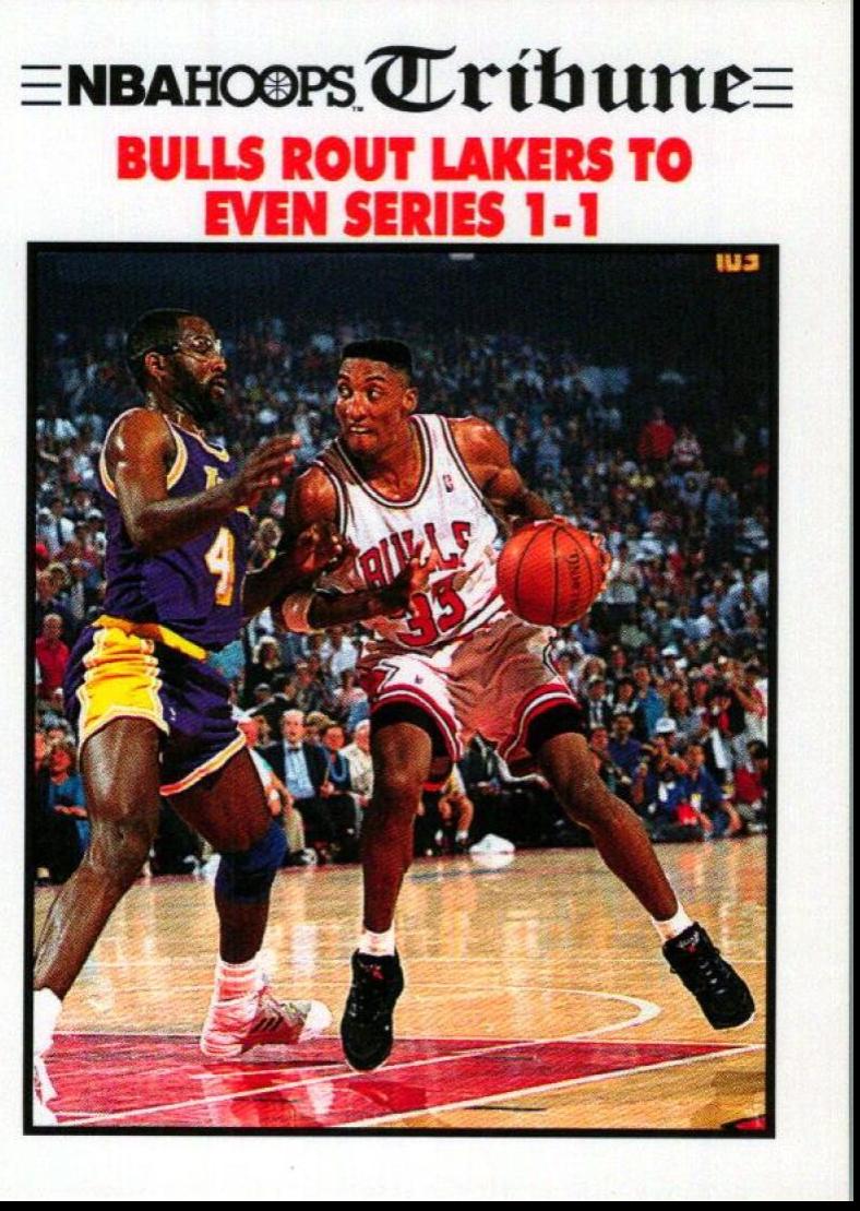 NBA Finals Game 2 #539 Basketball Cards 1991 Hoops